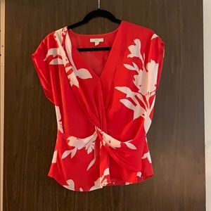 Joie Red and White Floral Too